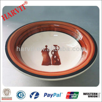 Mão Pintura Stoneware Soup Bowl / Soup Bowl Set Chaozhou / Atacado Porcelana Soup Bowl